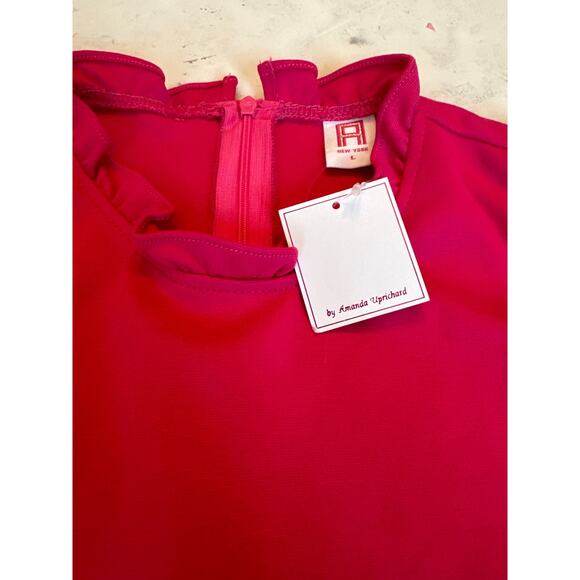 Amanda Uprichard fuchsia sleeveless sheath dress size Large - Picture 5 of 12